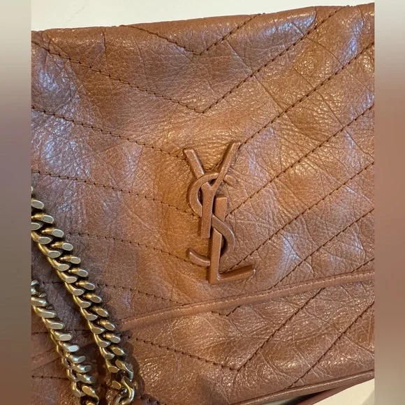 Saint Laurent Niki Medium in Vintage Leather, Light Caramel - Picture 12 of 14
